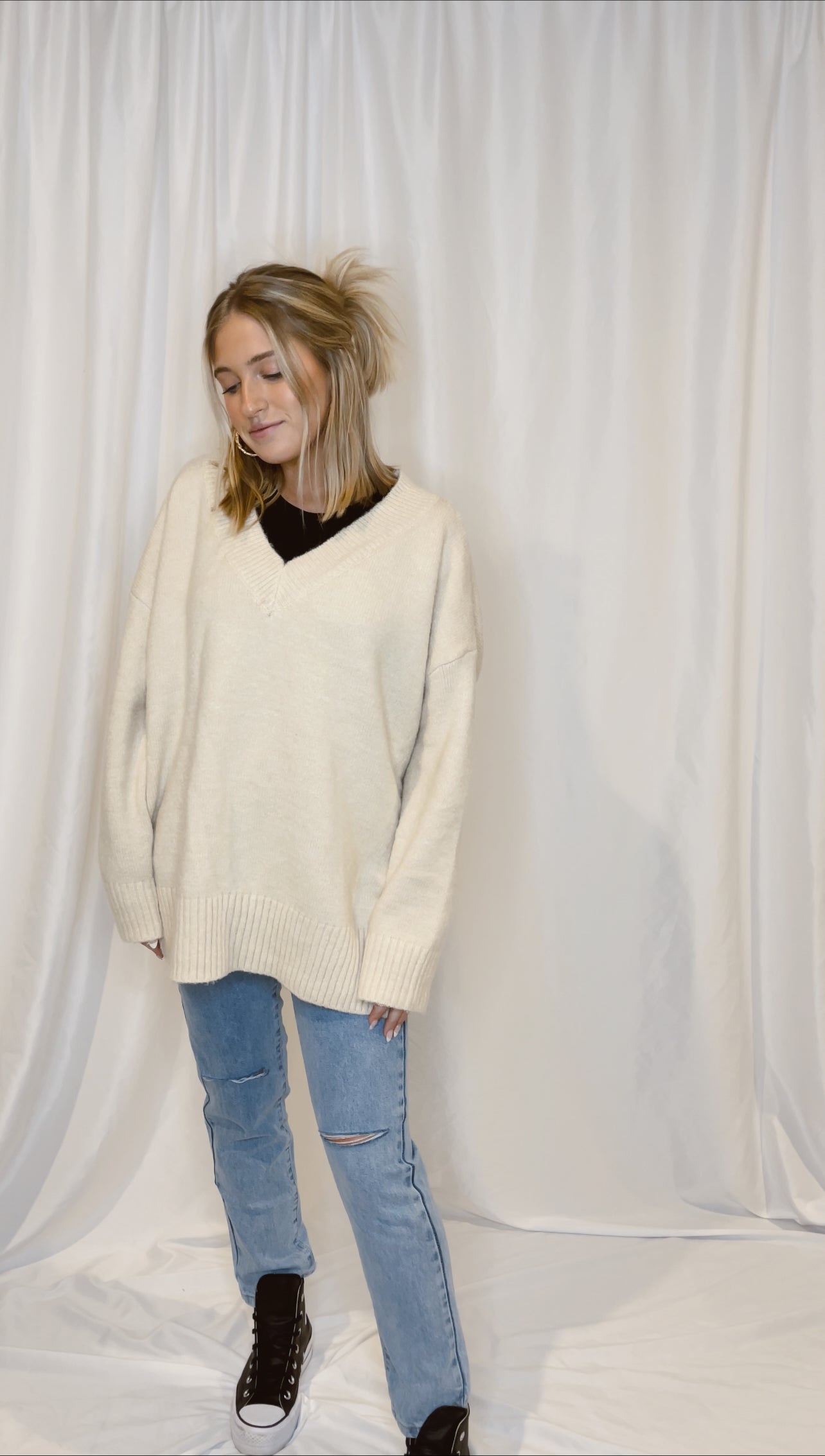 90s 2025 oversized sweater